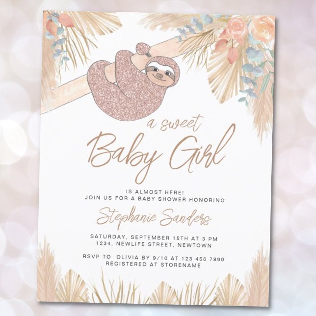Lámina Invitación a Baby Shower del Chica de Grass Budget (Subido por el creador)