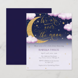 Lámina Invitación a Baby Shower del Chica de la Luna