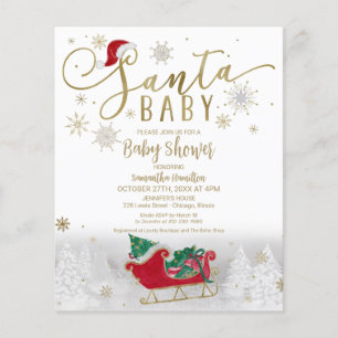 Lámina Invitación a Baby Shower del presupuesto para Navi