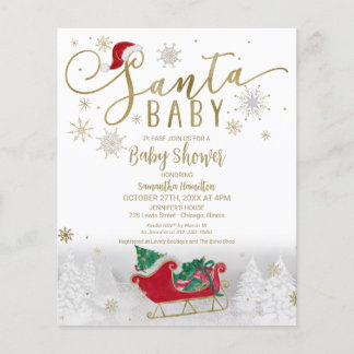 Lámina Invitación a Baby Shower del presupuesto para Navi