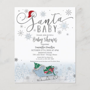 Lámina Invitación a Baby Shower del presupuesto para Navi