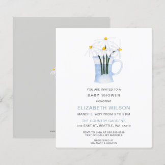 Lámina Invitación a Baby Shower neutral de género en rela