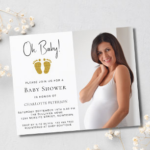 Lámina Invitación a Baby Shower neutral en cuanto a géner