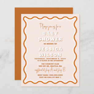 Lámina Invitación a Baby Shower neutral en relación con e