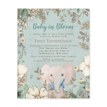 Invitación a Baby Shower para un bebé presupuestad