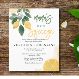 Lámina Invitación a Baby Shower sobre la congelación de p
