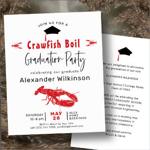Lámina Invitación a barbacoa para graduación de hierba de