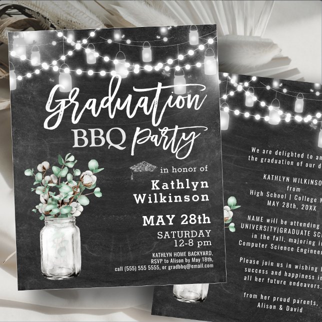 Lámina Invitación a barbacoa para la graduación de Eucali (Subido por el creador)