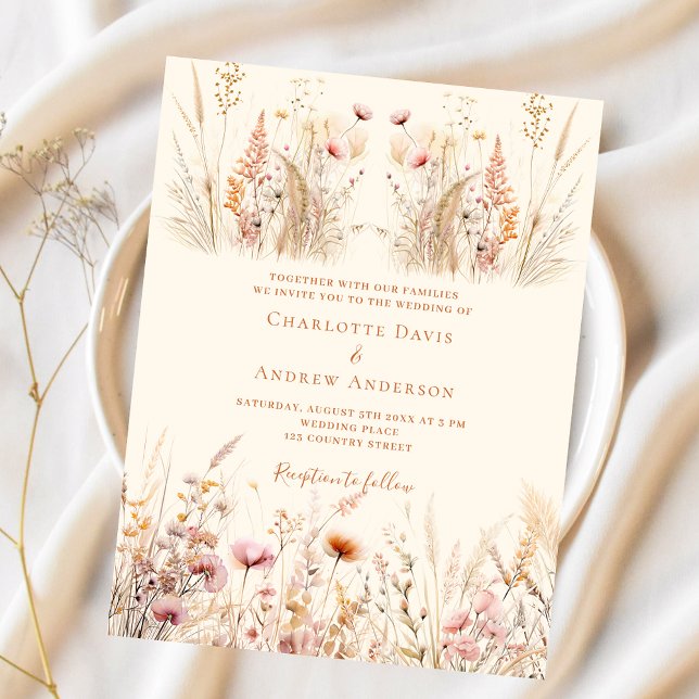 Lámina Invitación a bodas con presupuesto de crema de flo (Subido por el creador)
