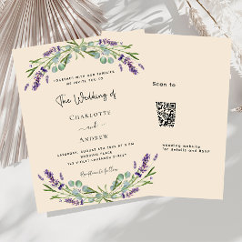 Lámina Invitación a bodas con presupuesto de Lavender bei