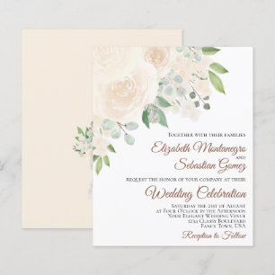 Lámina Invitación a bodas de Boho BUDGET para Rosas de Ru