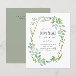 Lámina Invitación a bodas de ecología de presupuesto