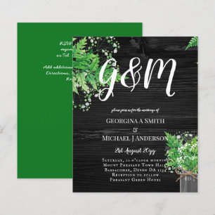 Lámina Invitación a bodas de Moda de verde de ferias rust