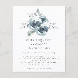 Lámina Invitación a bodas para Navidades modernos y econó