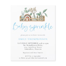 Invitación a boho Shelf Toys Boy Baby Sprinkle