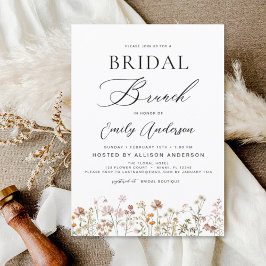 Lámina Invitación a Boho Wildflower Bridal Brunch