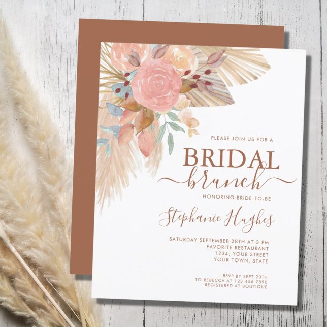 Lámina Invitación a Brunch Bridal Boho Boho de Presupuest (Subido por el creador)