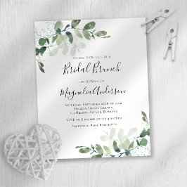 Lámina Invitación a Brunch Bridal de Eucalyptus de Presup