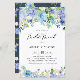 Lámina Invitación a brunch de color azul hidrangea de nov