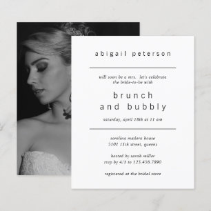 Lámina Invitación a brunch de novias con presupuesto de f