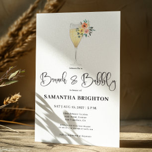 Lámina Invitación a brunch de novias con vidrio presupues