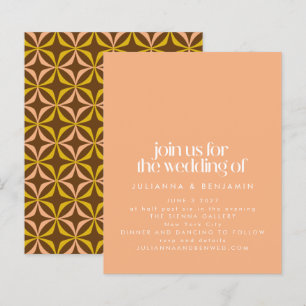 Lámina Invitación a casamiento de Moda estética de retro