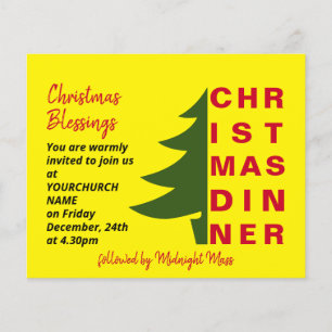 Lámina Invitación a cenar de Navidades de la Iglesia Simp