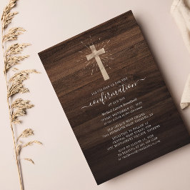 Lámina Invitación a confirmación de la Cruz de Madera Rús