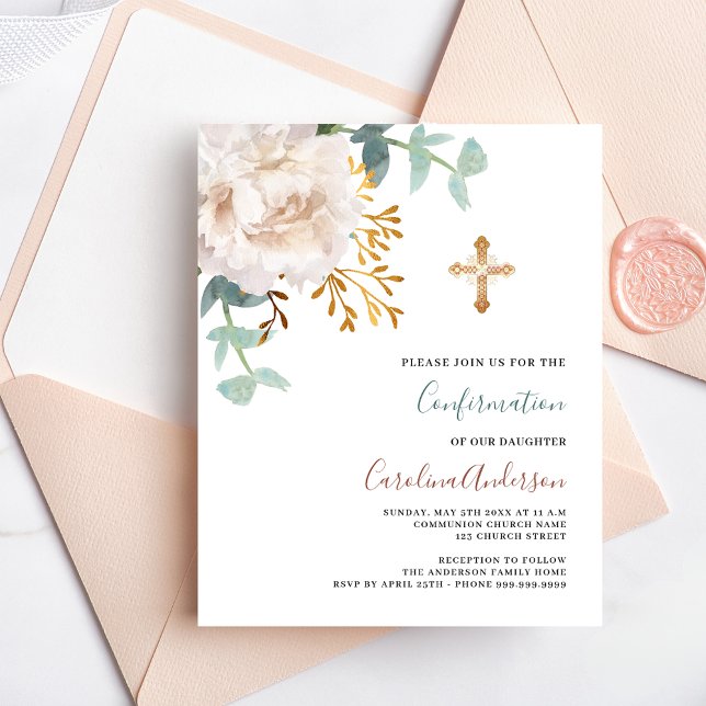 Lámina Invitación a confirmación del presupuesto de oro f (Subido por el creador)