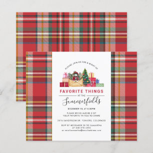 Lámina Invitación a cosas favoritas para Navidades de pre
