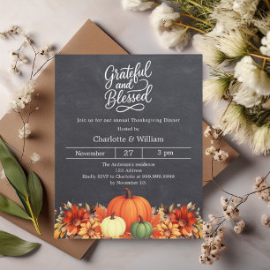 Lámina Invitación a dar gracias a la calabaza bendita