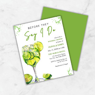 Lámina Invitación a ducha de Boda Margarita con presupues