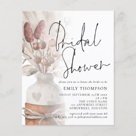 Lámina Invitación a ducha de novia con guión de gramaje d