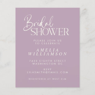 Lámina Invitación a ducha de novia con guión mínimo de Li