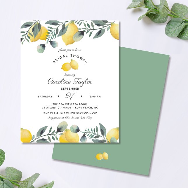 Lámina Invitación a ducha de novia con presupuesto para e (Subido por el creador)
