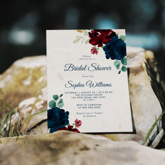 Lámina Invitación a ducha de novia de Borgoña y Marina Pr (Subido por el creador)