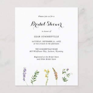 Lámina Invitación a ducha de novia del presupuesto de Boh