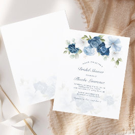 Lámina Invitación a ducha de novia floral con presupuesto
