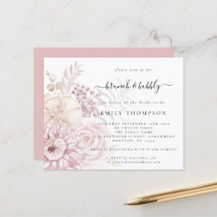 Lámina Invitación a ducha de novias con flores de brunch
