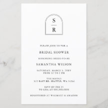 Invitación a ducha de novias en el Arco de Monogra