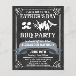 Lámina Invitación a Fiesta de barbacoa del Día del Padre 