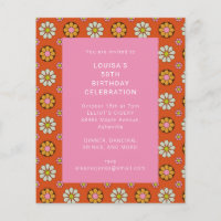 Invitación a fiesta de cumpleaños del Naranja de F