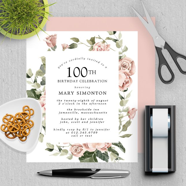 Lámina Invitación a fiesta de cumpleaños número 100 del B (Subido por el creador)