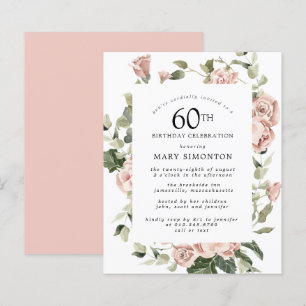 Lámina Invitación a fiesta de cumpleaños número 60 de Bud