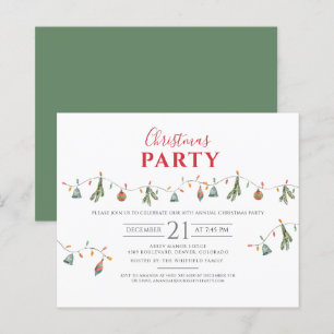 Lámina Invitación a fiesta de feriado de Navidades de pre