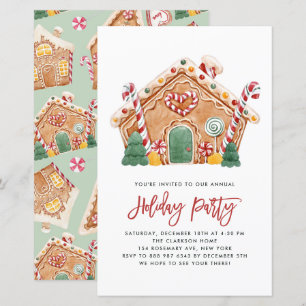Lámina Invitación a fiesta de feriado en casa de Gingerbr