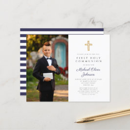 Lámina Invitación a foto de primer comunal de Blue Boy, M