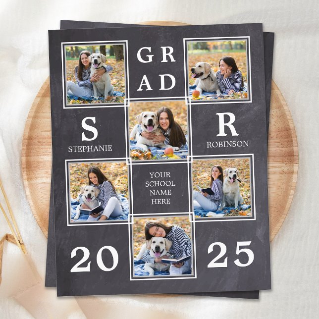 Lámina Invitación a graduación de Collage de fotos único  (Subido por el creador)