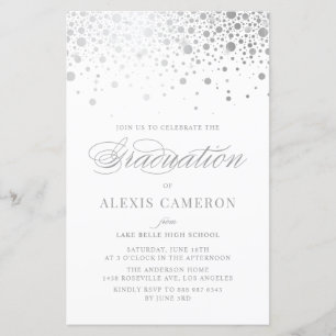 Lámina Invitación a graduación de Confetti en Relieve met