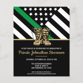 Lámina Invitación a graduación de entrenamiento militar p